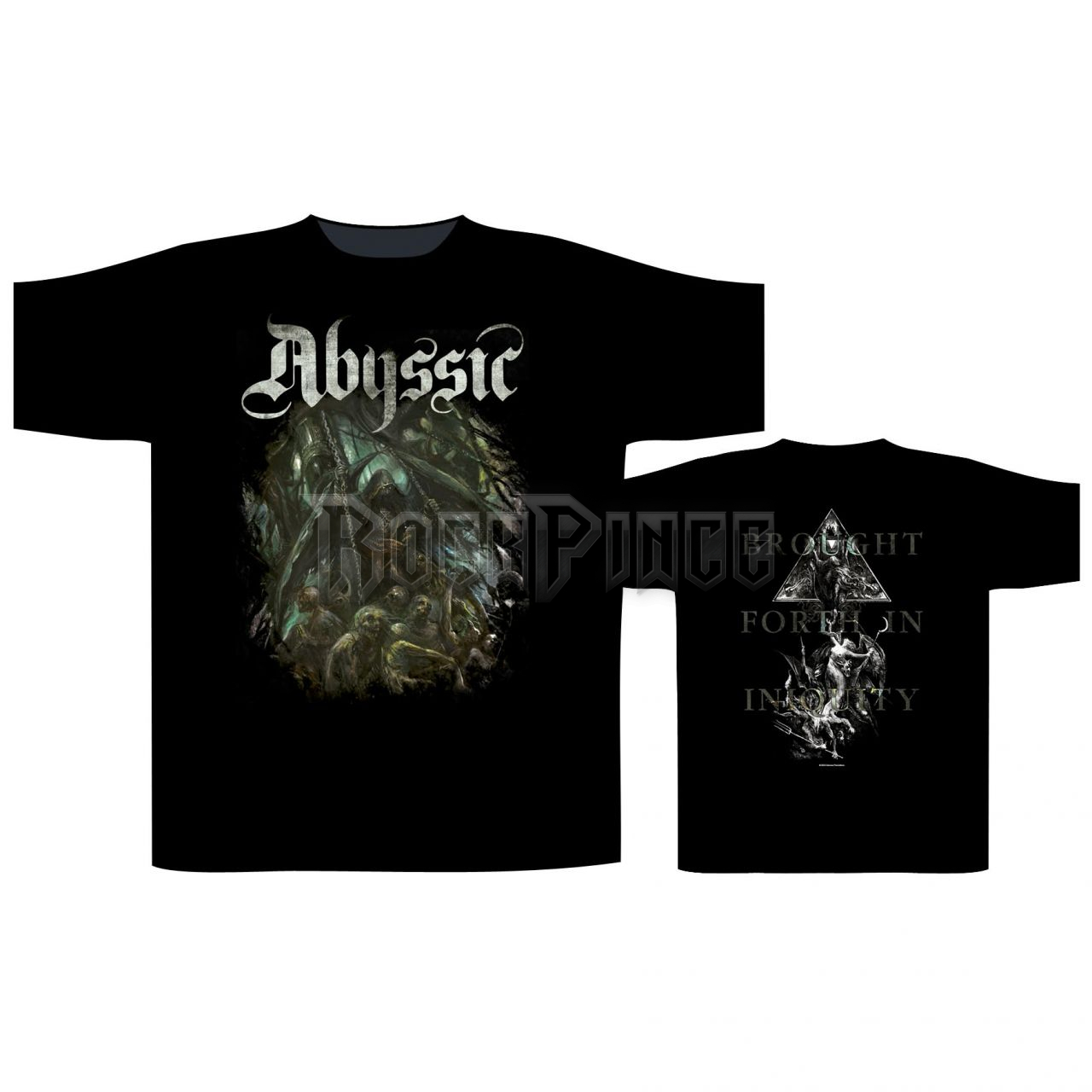 ABYSSIC - BROUGHT FORTH IN INIQUITY - unisex póló - ST2568