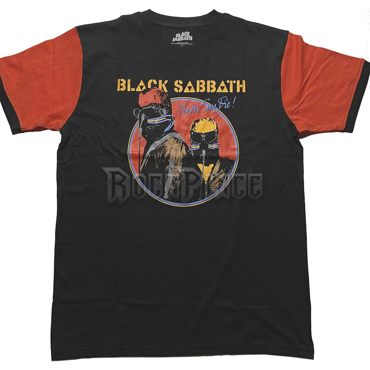 Black Sabbath - Never Say Die - unisex raglán ujjú póló - BSRL66MBO