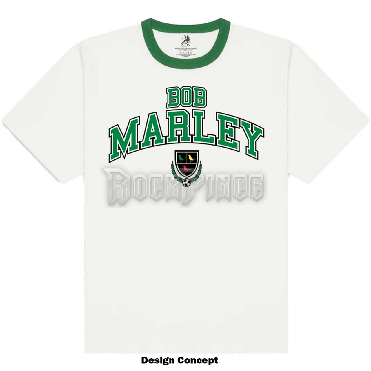 Bob Marley - Collegiate Crest - unisex póló - BMATS50MW