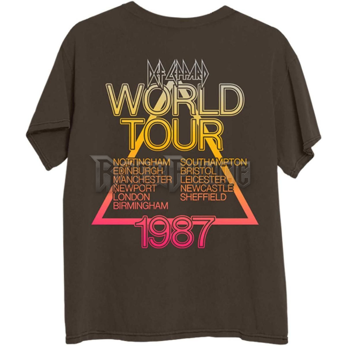 Def Leppard - Hysteria World Tour - unisex póló - DEFLTS21MBR