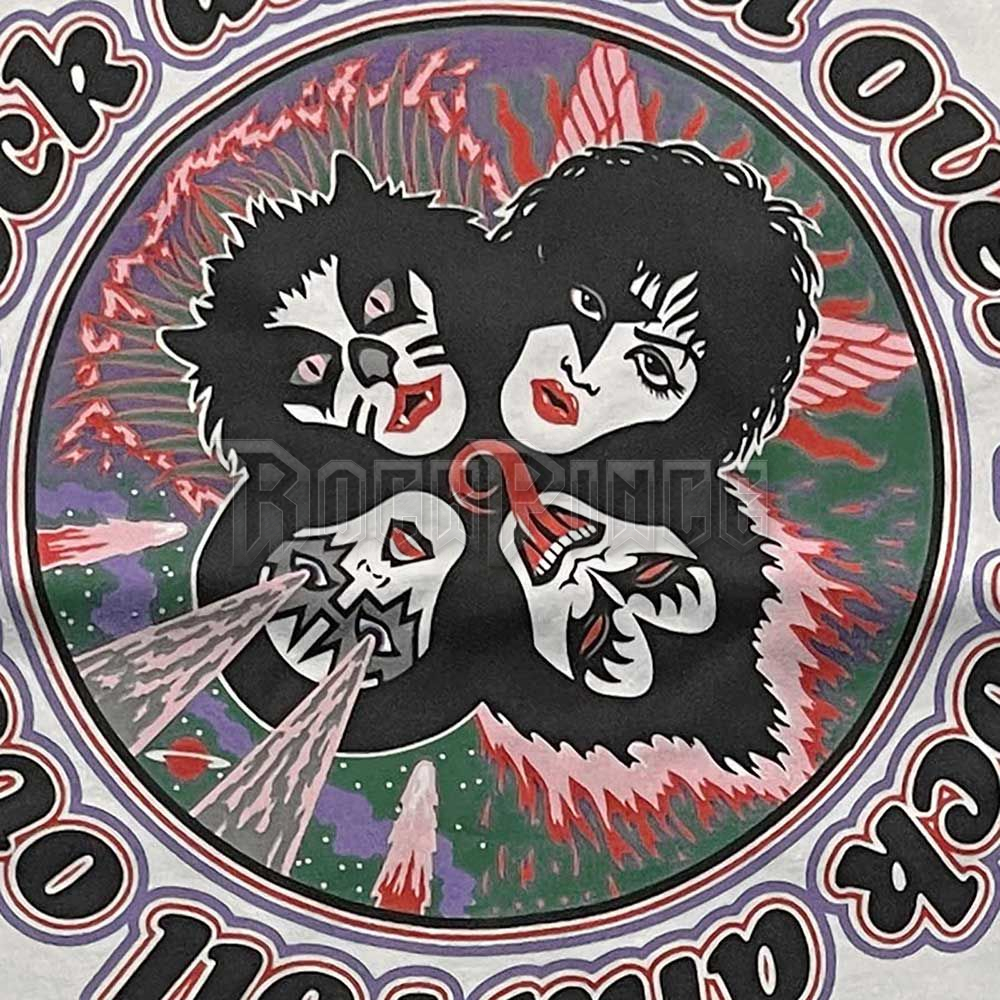 KISS - Rock and Roll Over - unisex raglán ujjú póló - KISSRL40MWPU