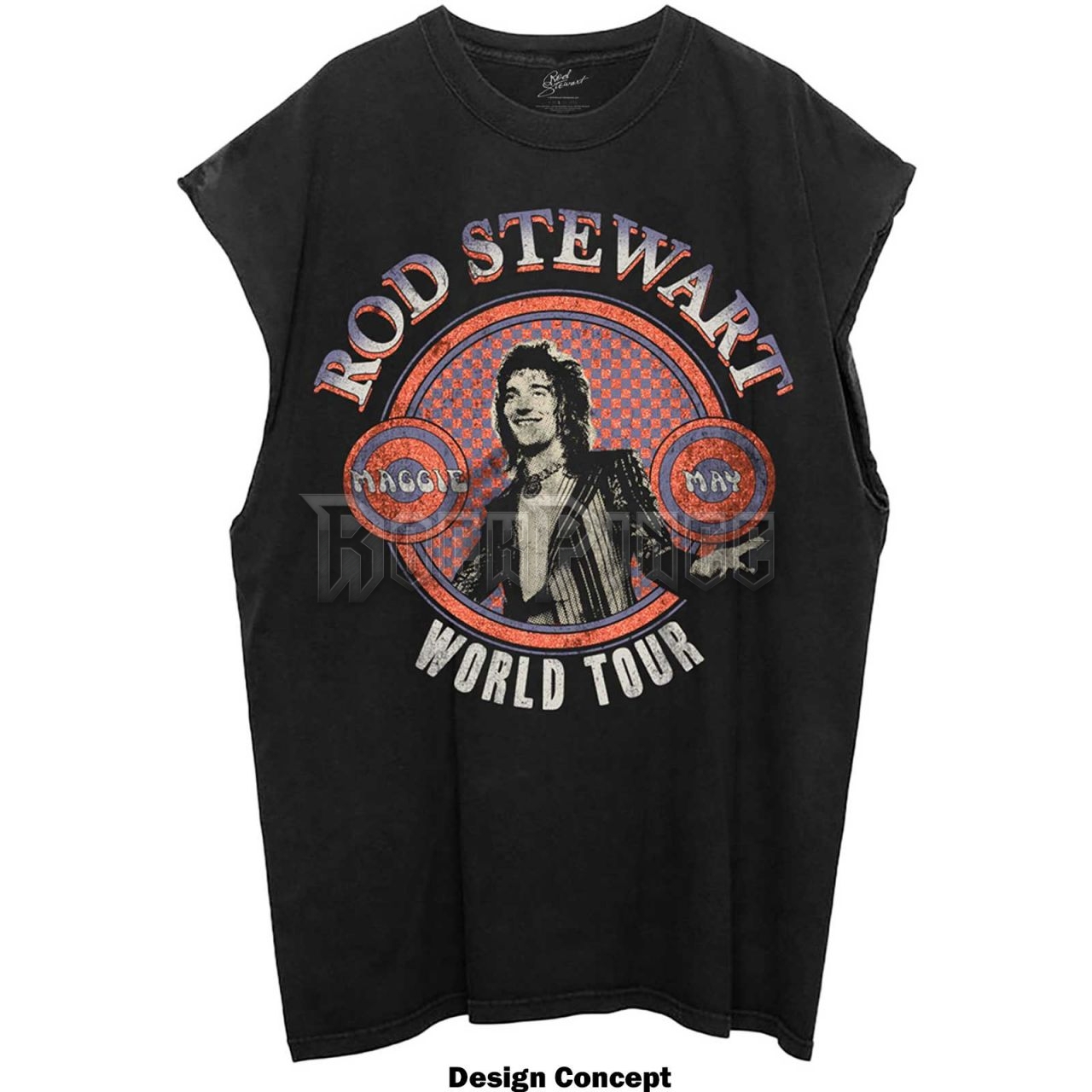 Rod Stewart - World Tour - unisex trikó - RODTANK10MB