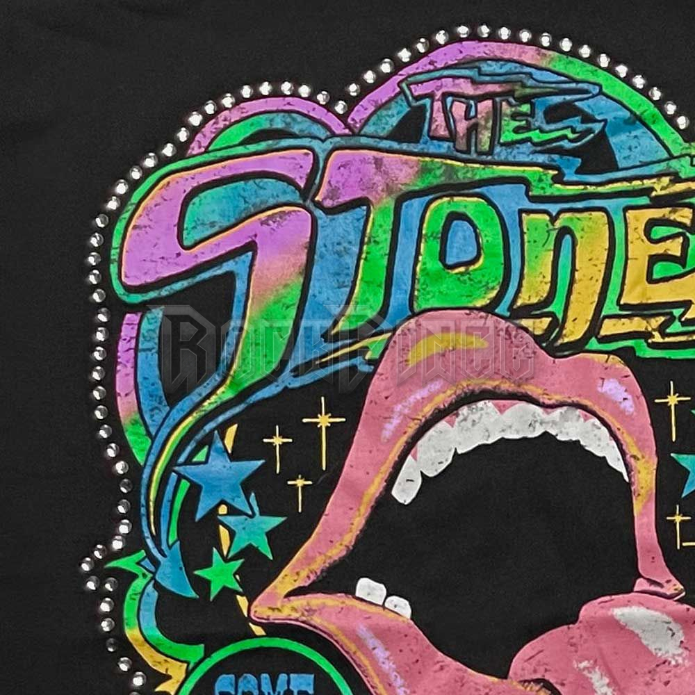 The Rolling Stones - Some Girls Neon Tongue (Diamante) - unisex póló - RSTS206MB