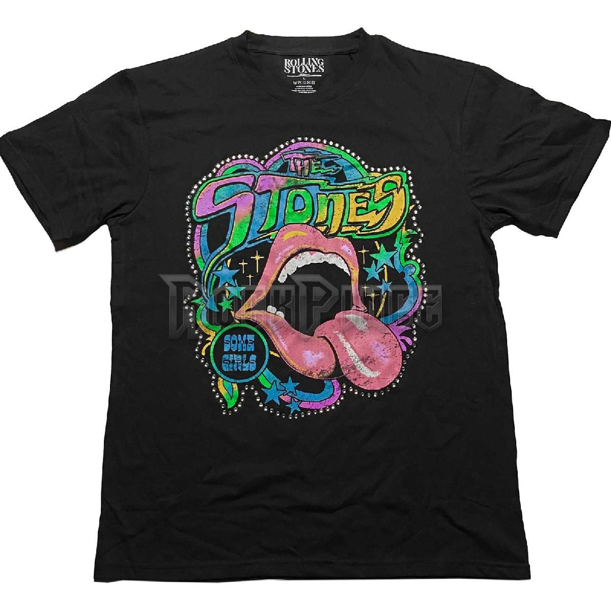 The Rolling Stones - Some Girls Neon Tongue (Diamante) - unisex póló - RSTS206MB