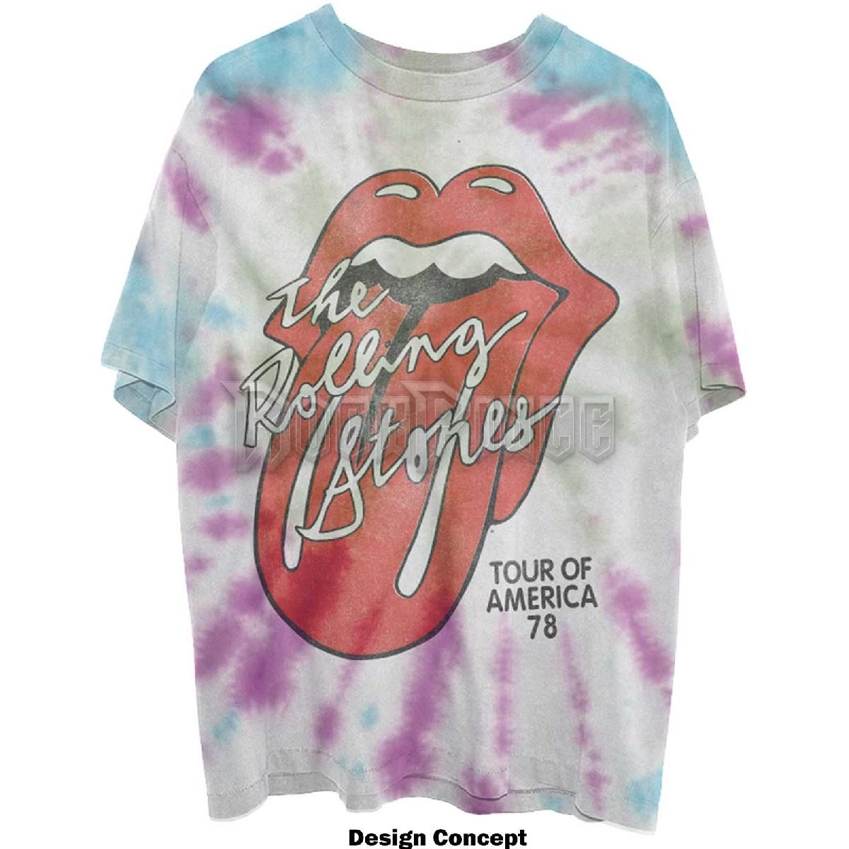 The Rolling Stones - Tour of USA '78 - unisex póló - RSTS204MDD