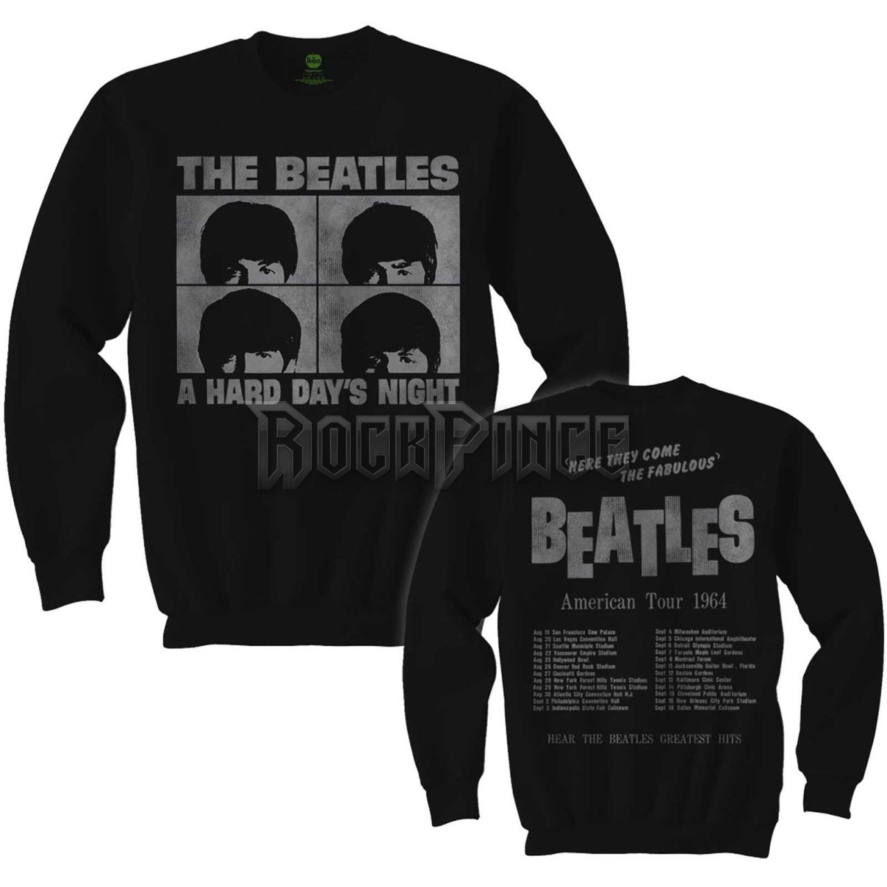 The Beatles - Hard Days Night - unisex hosszú ujjú póló - BEATLST450MB