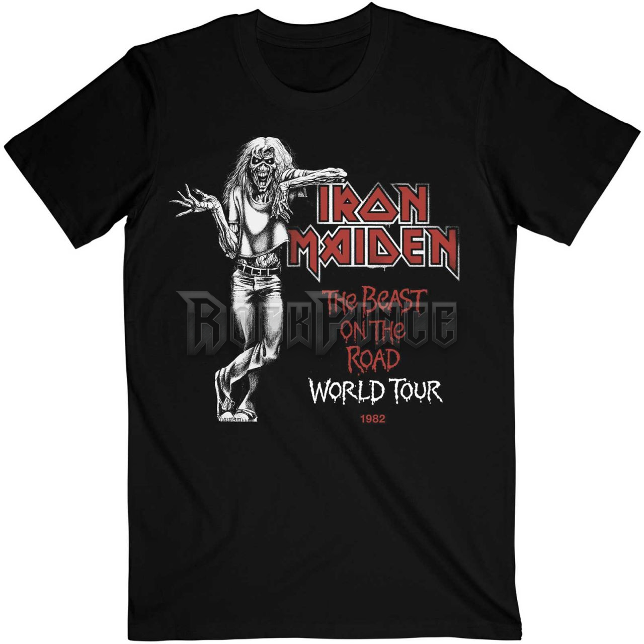 Iron Maiden - Beast Over Hammersmith World Tour '82 - unisex póló - IMTEE156MB