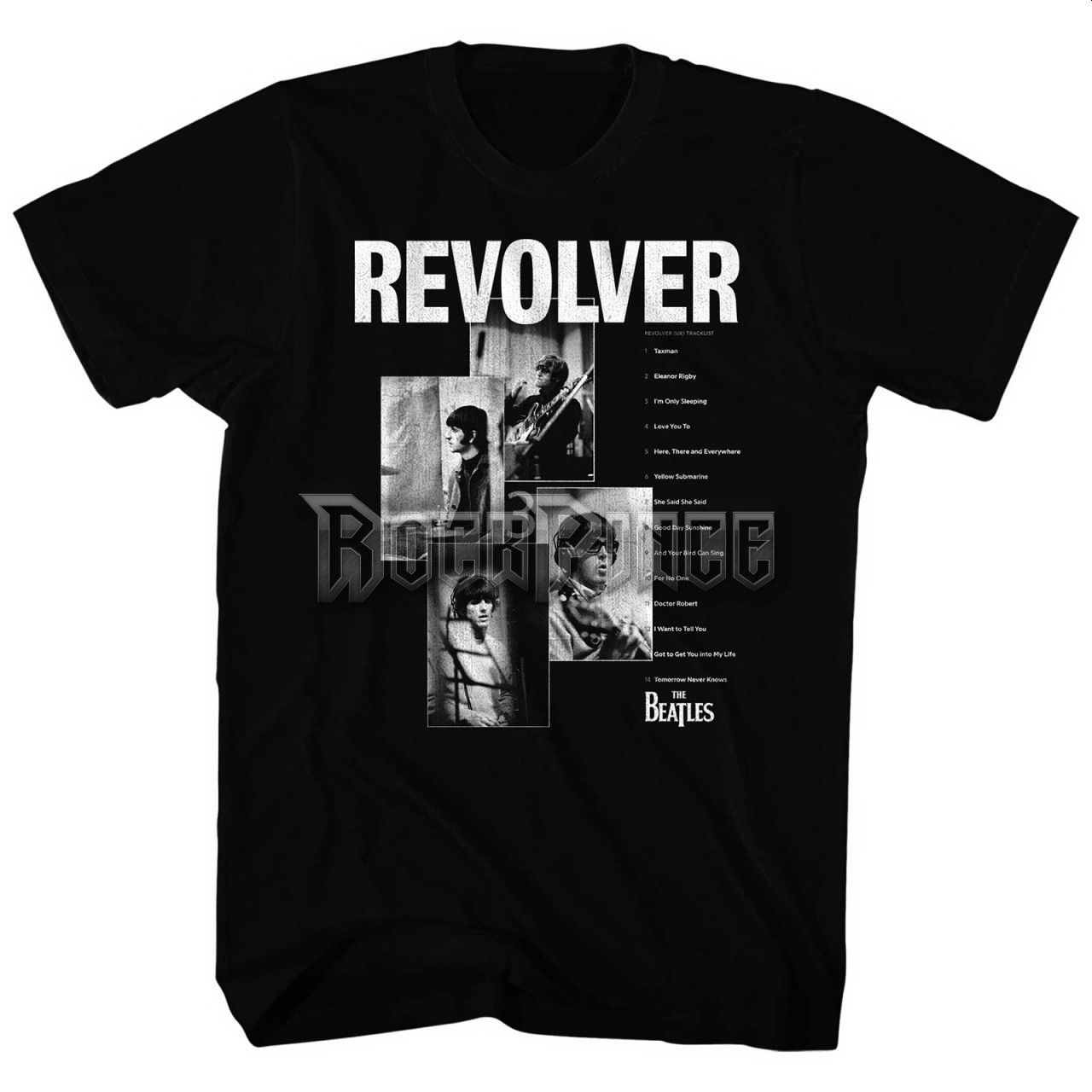 The Beatles - Revolver Tracklist - unisex póló - BEATTEE495MB