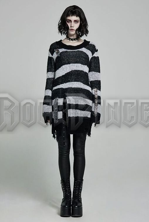 THE AVENGER - női pulóver WM-063/BK-WH