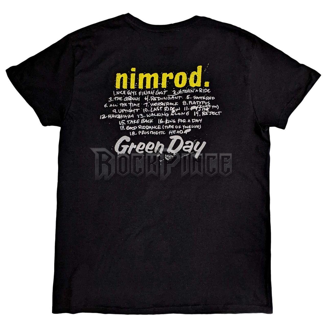 Green Day - Nimrod Tracklist - unisex póló - GDTS52MB / PHD13261