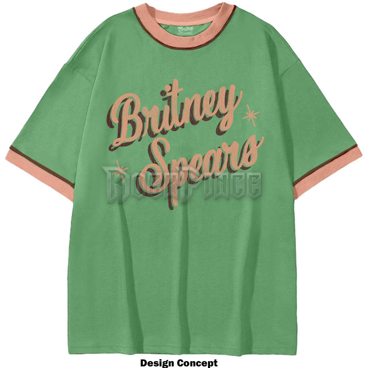 Britney Spears - Retro Text - unisex póló - BRITTS03MGR