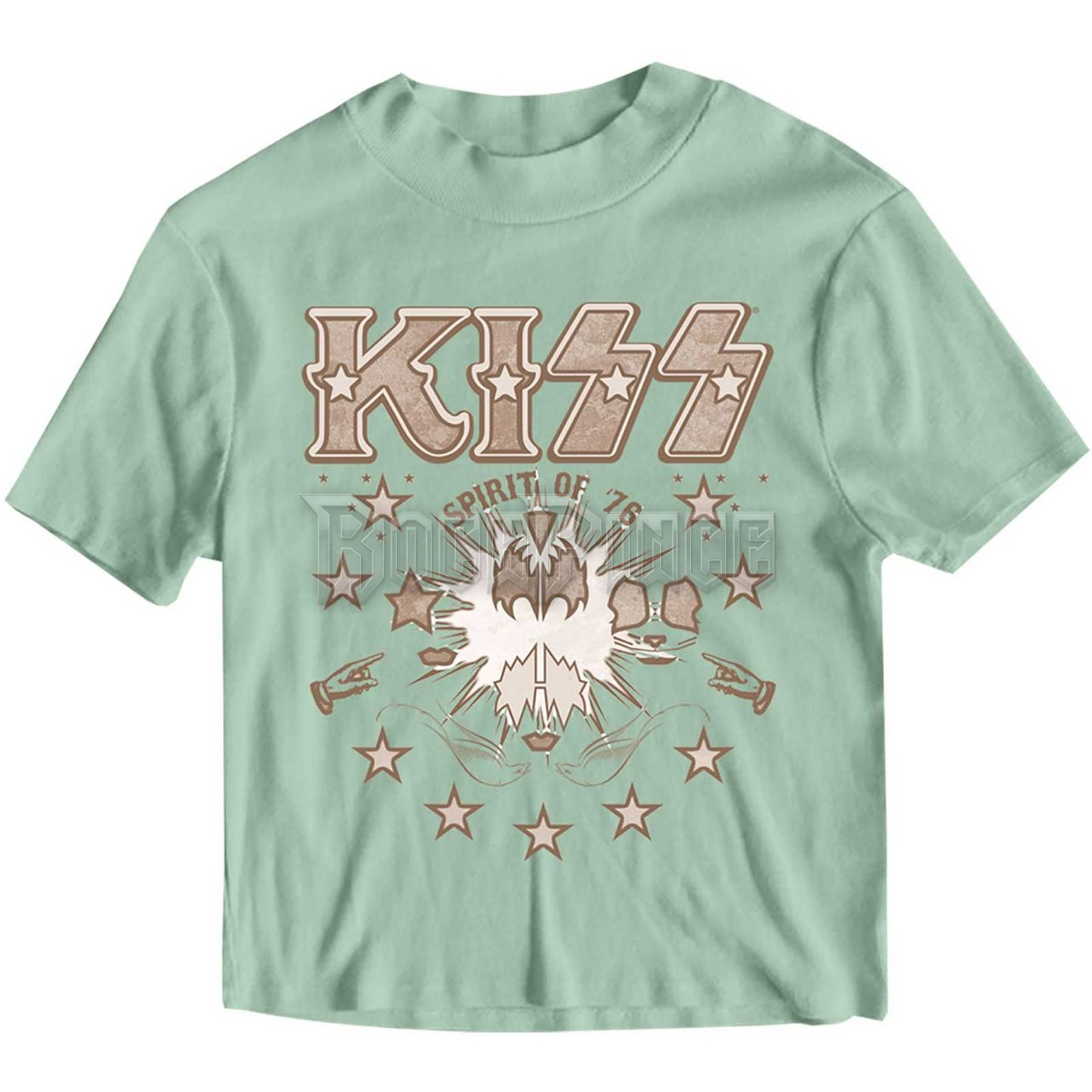 KISS - Spirit of '76 - női crop top - KISSCT43LGR