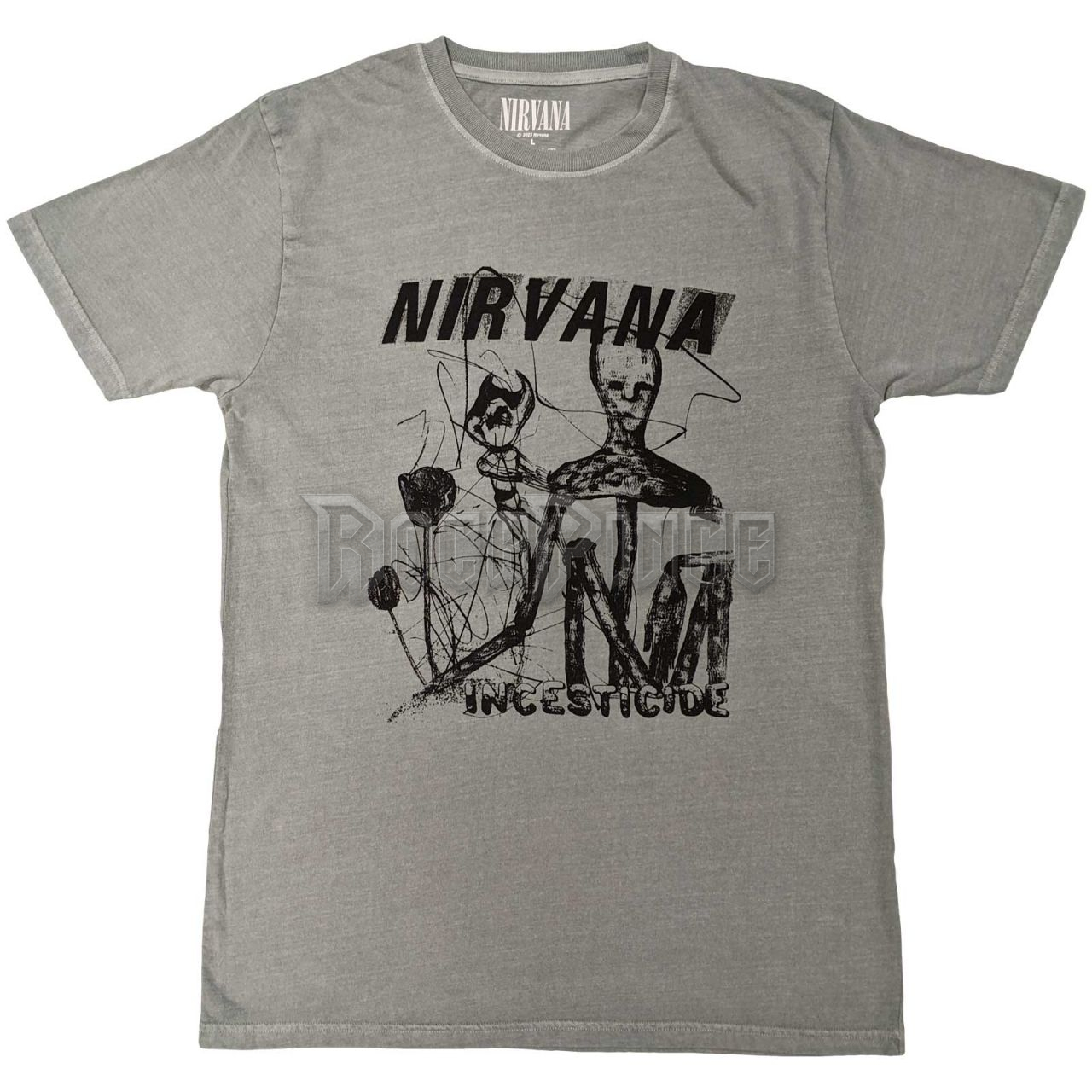 Nirvana - Incesticide Stacked Logo - unisex póló - NIRVTS59MGR