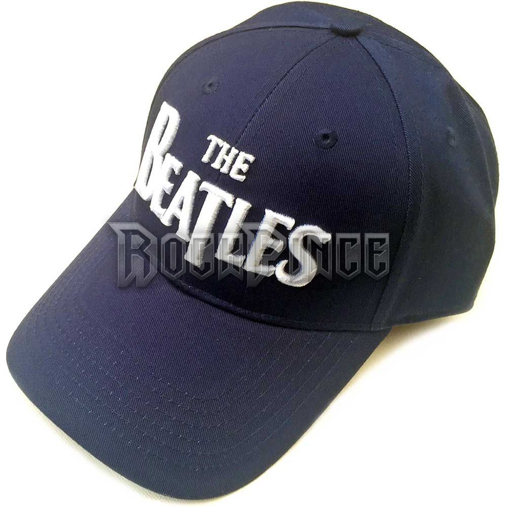 The Beatles - White Drop T Logo (Navy Blue) - baseball sapka - BEATCAP01N