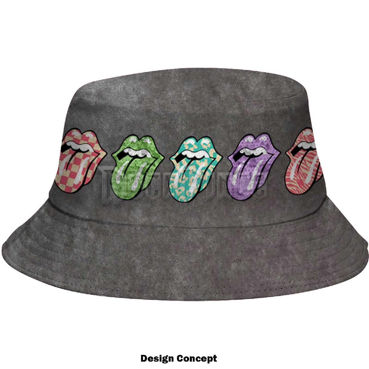 The Rolling Stones - Multi-Tongue Pattern - halászsapka - RSBH07G