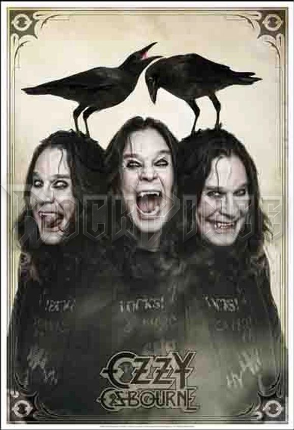 Ozzy Osbourne Three Crows - poszterzászló - POS1159