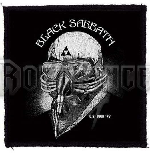 BLACK SABBATH - US Tour '78 (95x95) - kisfelvarró