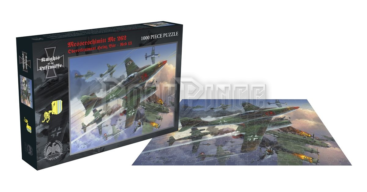Messerschmitt Me 262 – Oberstleutnant Heinz Bär – Red 13 - 1000 darabos puzzle játék - BELL013PZT