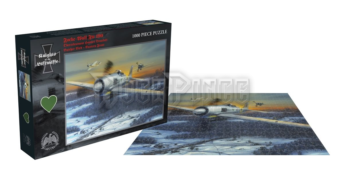 Focke-Wulf Fw 190 – Oberstleutnant Hannes Trautloft – Butcher Bird – Eastern Front - 1000 darabos puzzle játék - BELL012PZT