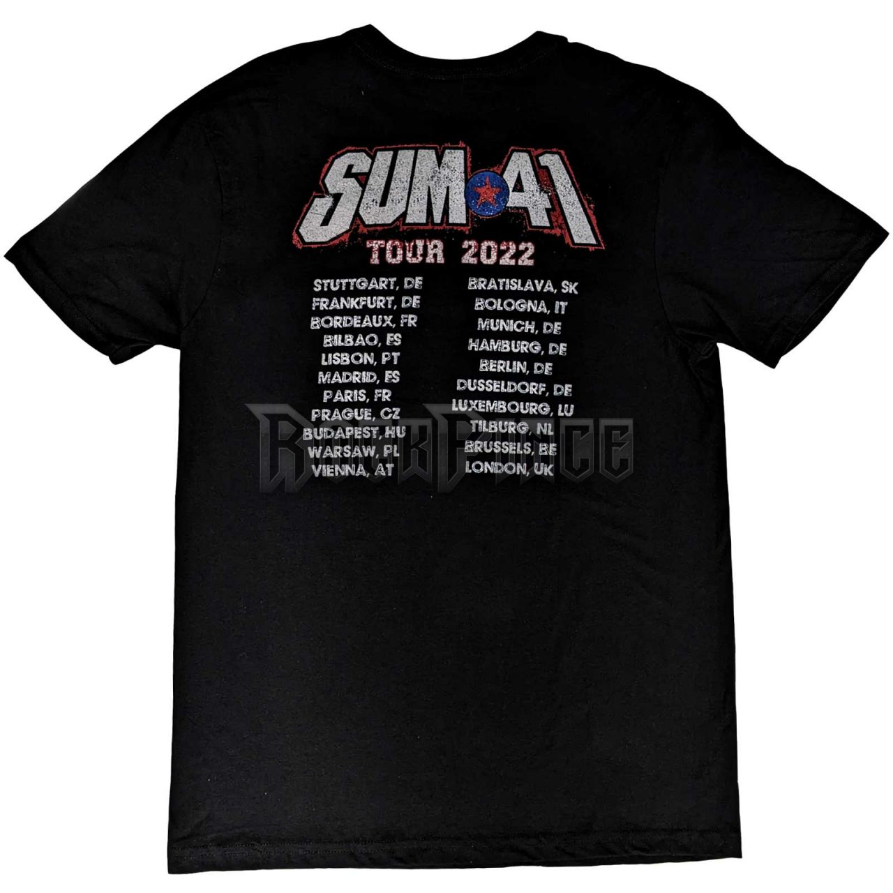 Sum 41 - All Killer No Filler European Tour 2022 - unisex póló - SUMTS10MB