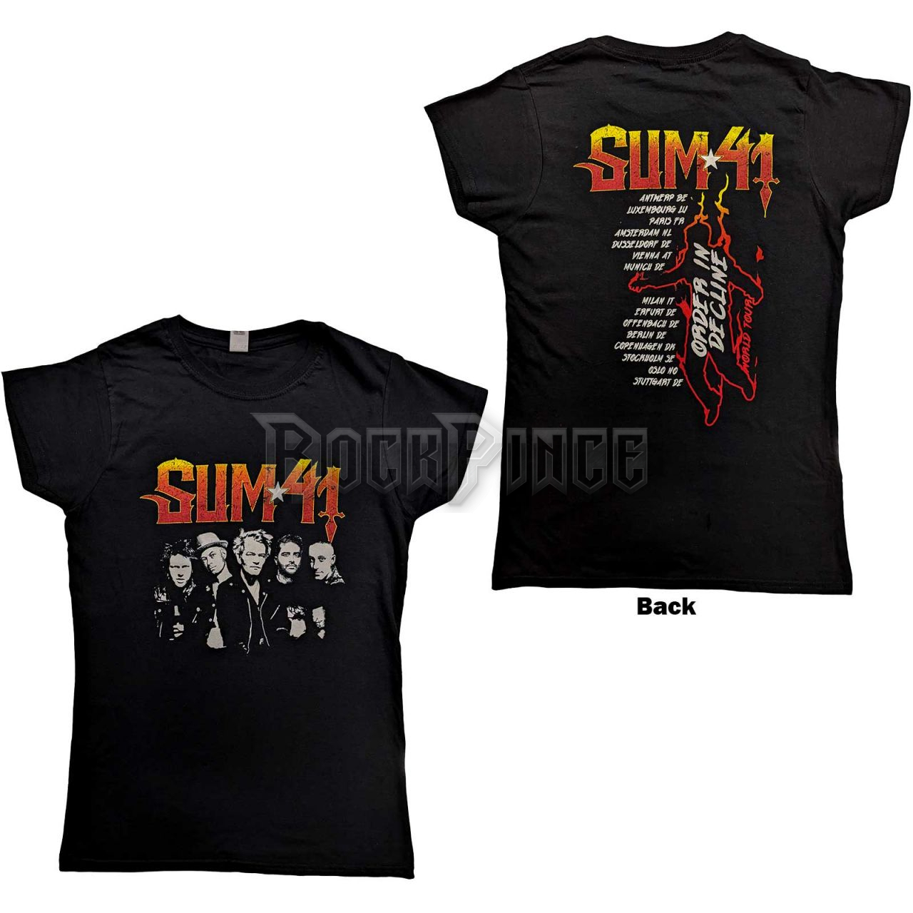 Sum 41 - Order In Decline Tour 2020 Band Photo - női póló - SUMTS06LB