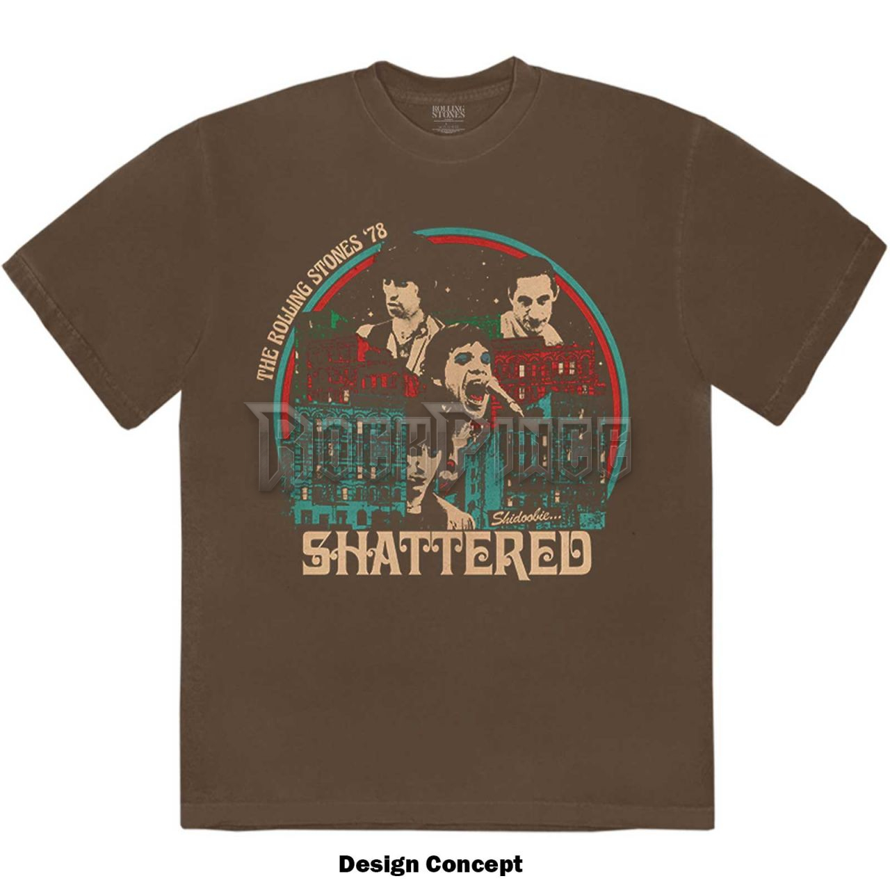 The Rolling Stones - Some Girls Shattered - unisex póló - RSTS210MBR