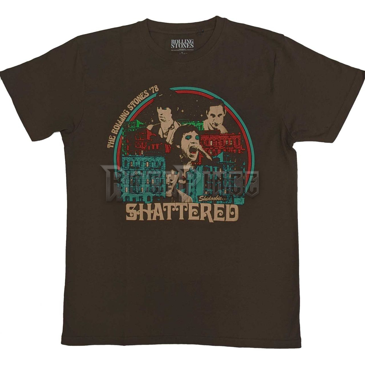 The Rolling Stones - Some Girls Shattered - unisex póló - RSTS210MBR
