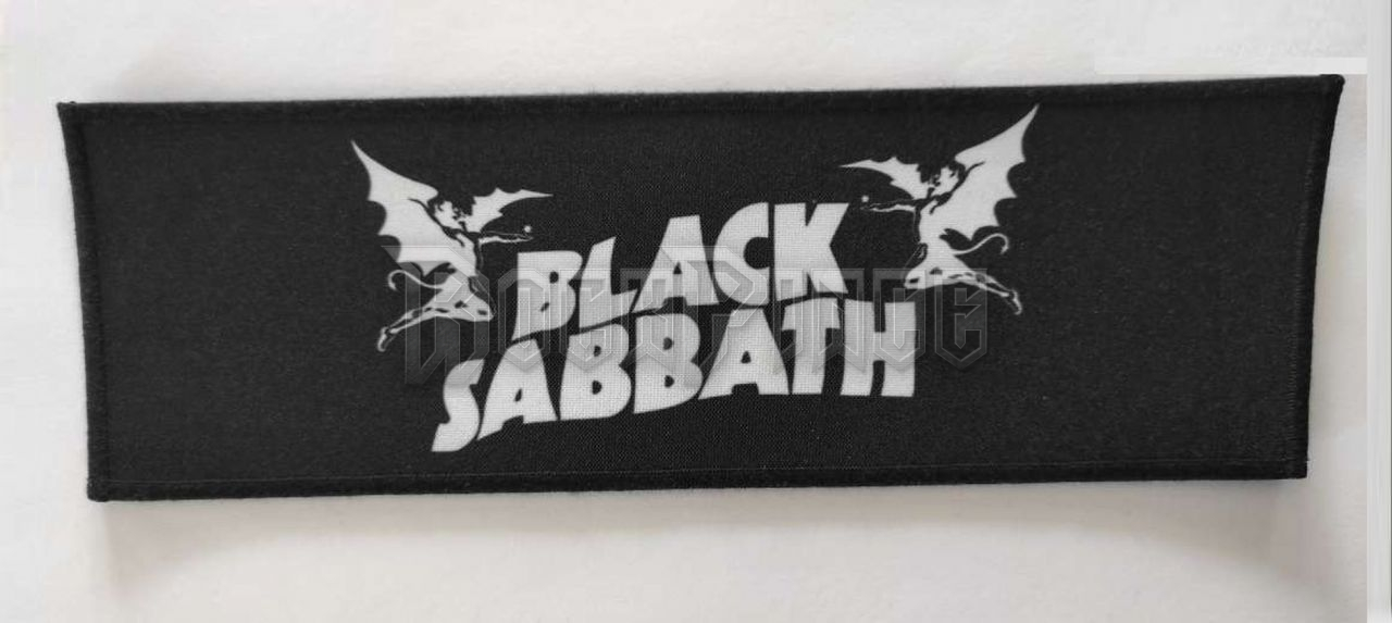 Black Sabbath - LOGÓ - Superstrip Back Patch - HÁTFELVARRÓ - 27 x 8,5 cm
