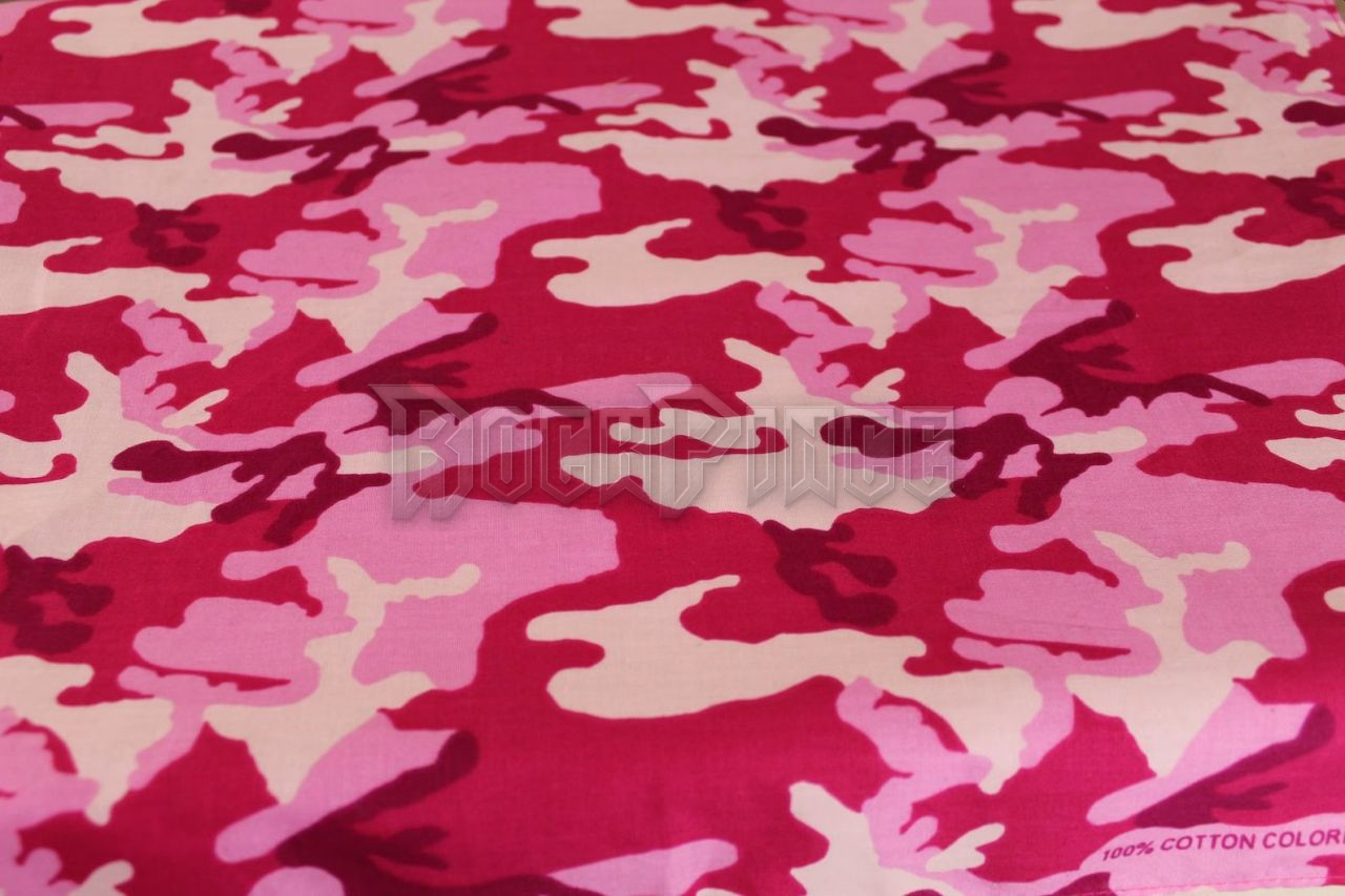 Pink Camouflage Soft Bandana - kendő/bandana
