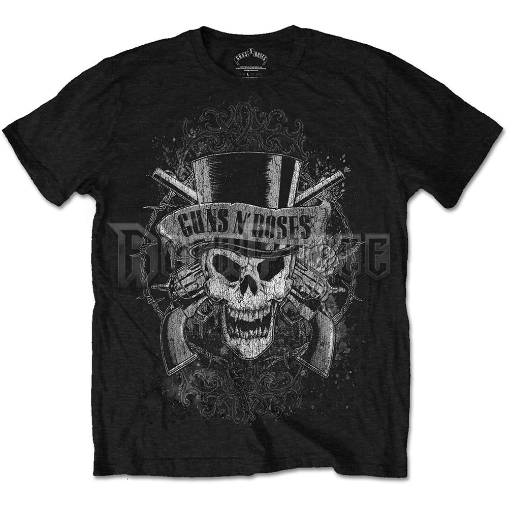 Guns N' Roses - Faded Skull - unisex póló - GNRTS17MB
