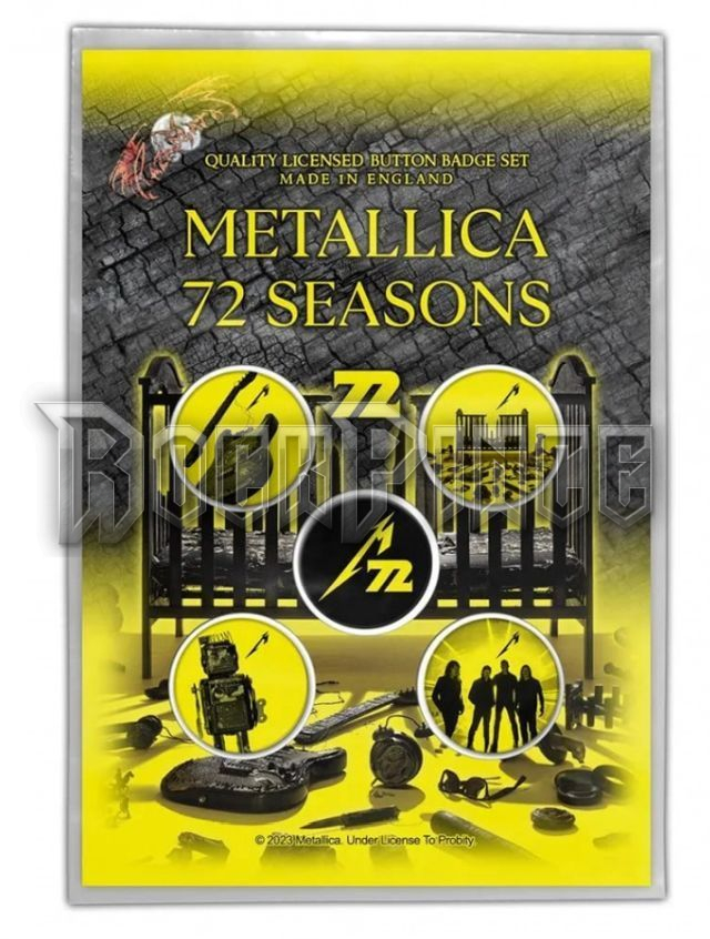 Metallica - 72 Seasons - jelvény / kitűző szett - BB100