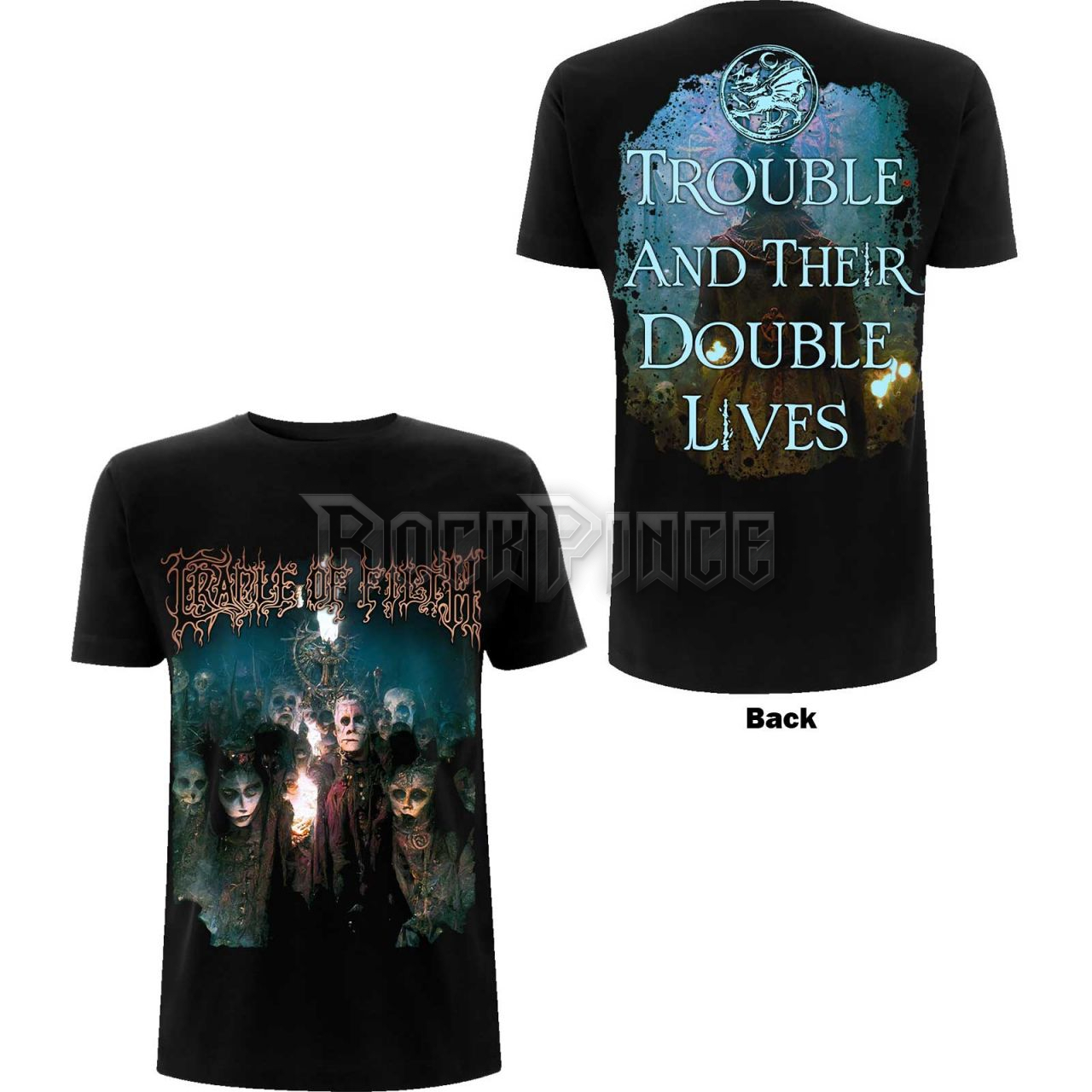 CRADLE OF FILTH - TROUBLE AND THEIR DOUBLE LIVES - unisex póló - COFTS10MB / PHDCOFTSBTROUBLE