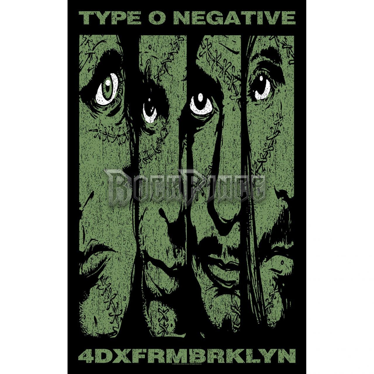 TYPE O NEGATIVE - 4DXFRMBRKLN - Textil poszter / Zászló - TP316