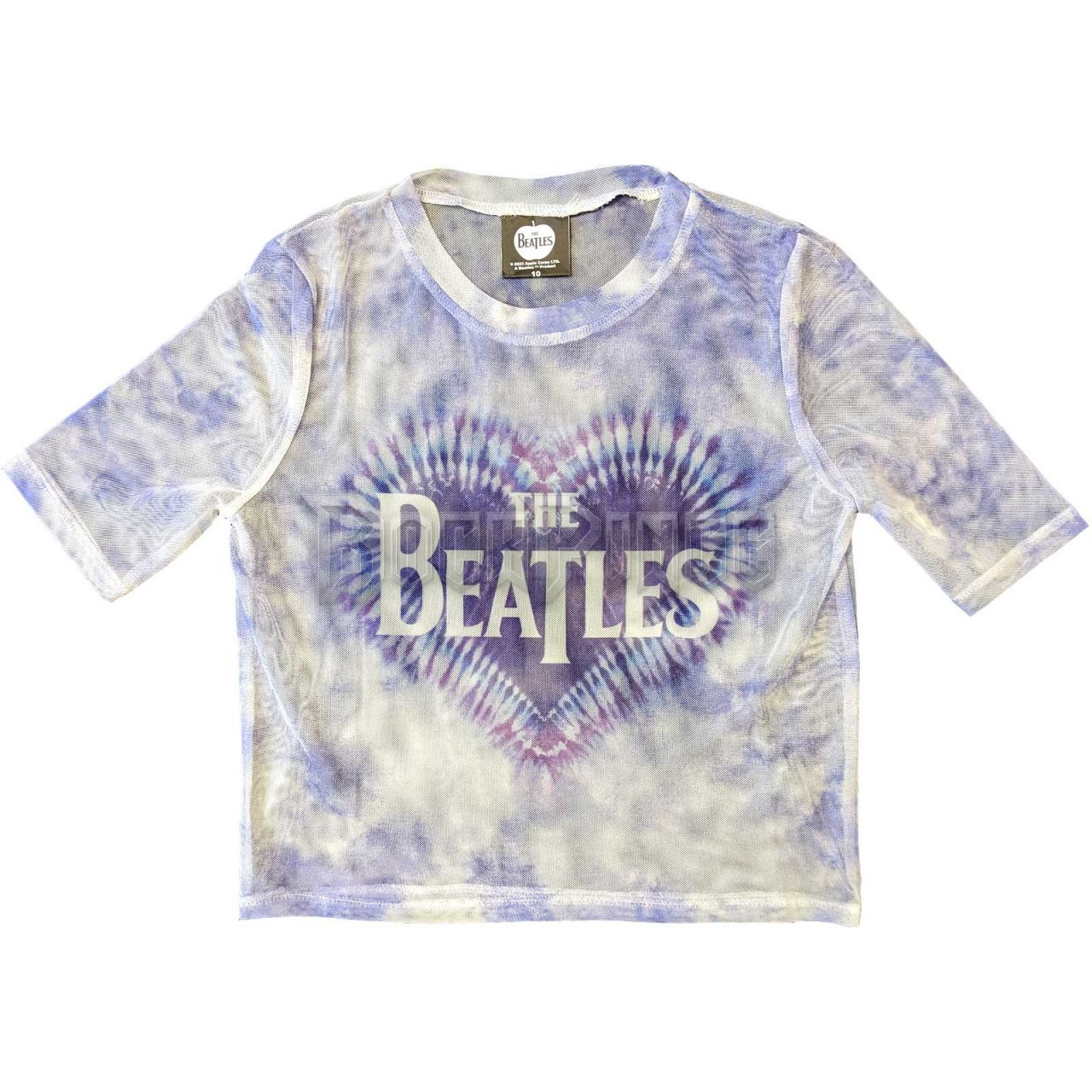 The Beatles - Heart & Drop T Logo - női crop top - BEATMCT559LW
