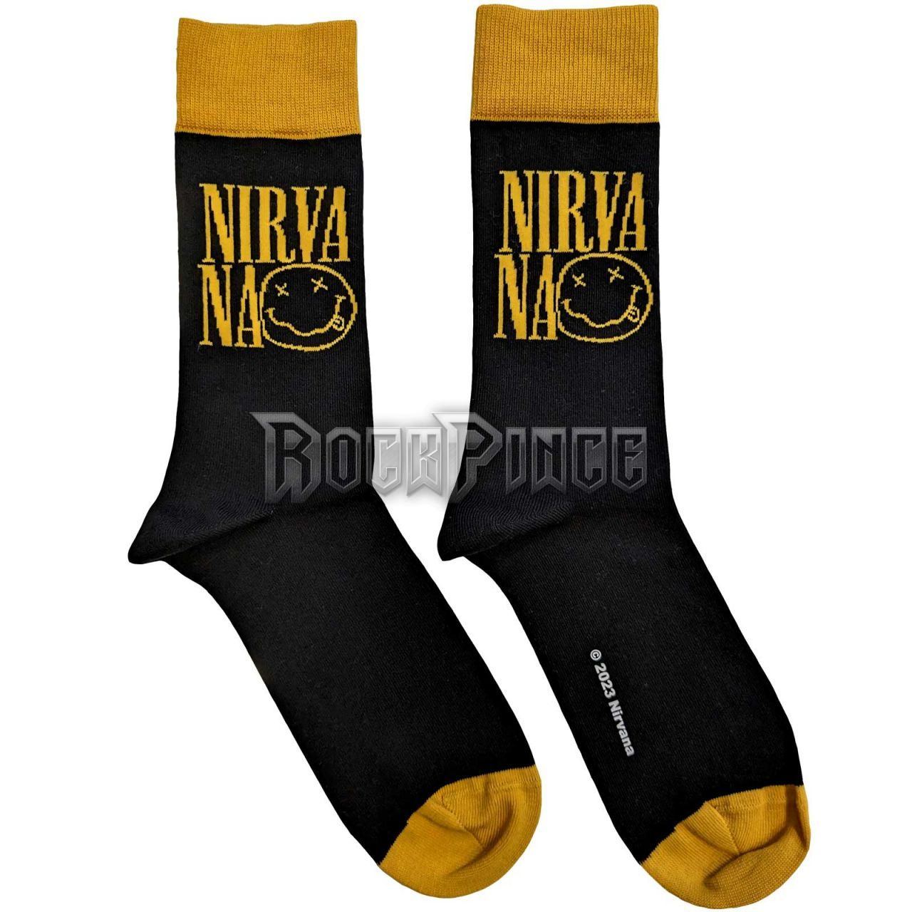 Nirvana - Logo Stacked - unisex boka zokni (egy méret: 40-45) - NIRVSCK01MB
