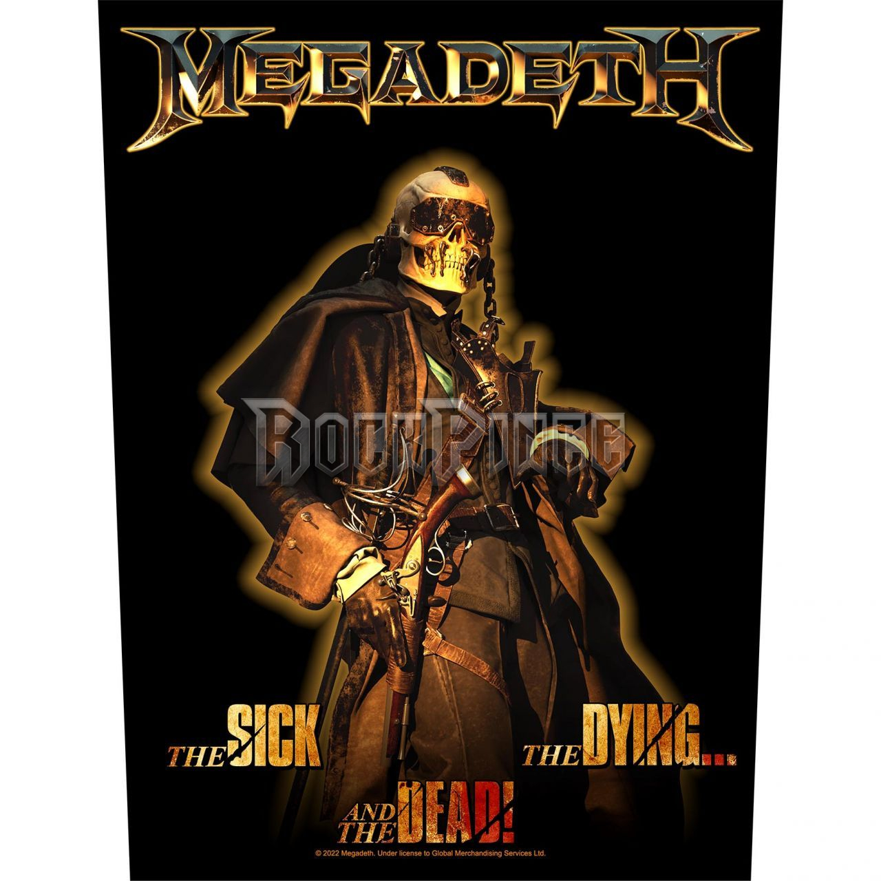 MEGADETH - THE SICK, THE DYING AND THE DEAD - hátfelvarró - BP1252