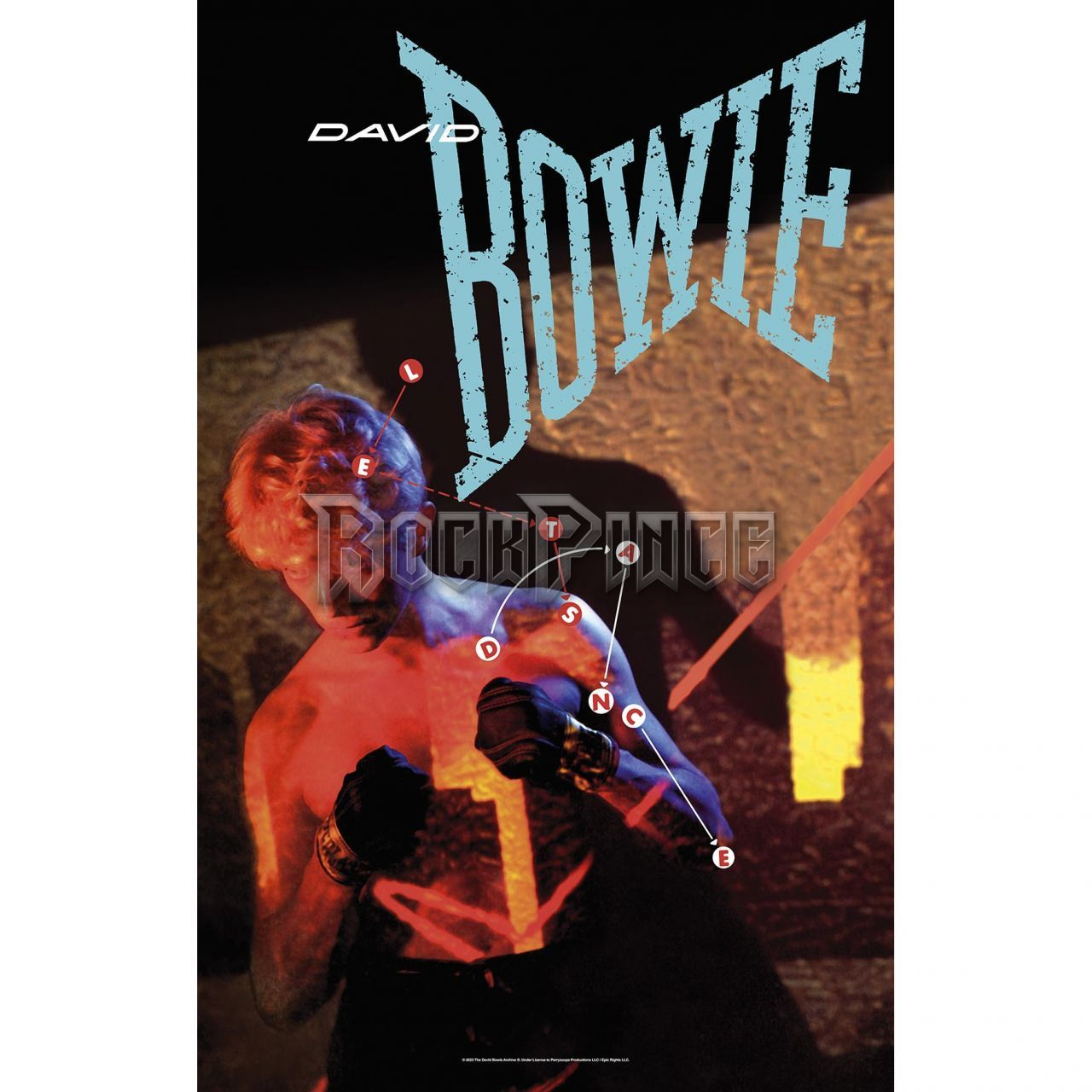 DAVID BOWIE - LET'S DANCE - Textil poszter / Zászló - TP314