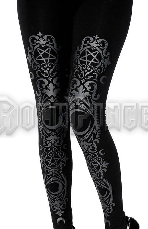 Black gothic Baroque Leggings