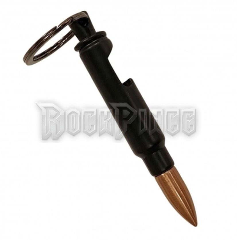 Keyring Bottle Opener Bullet 7.62 mm in matte black - Kulcstartó sörnyitó - BOT001