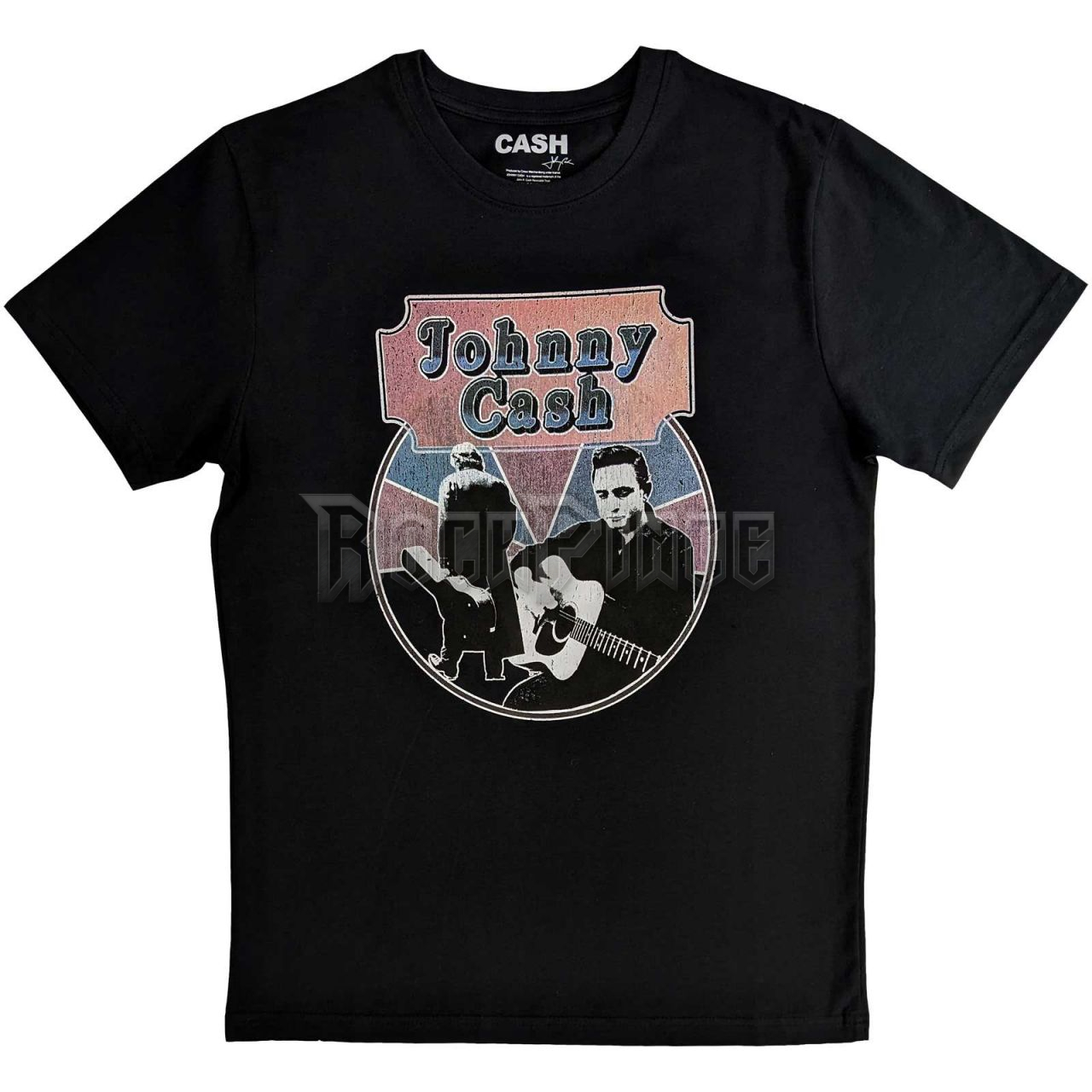 Johnny Cash - Walking Guitar & Front On - unisex póló - JCTS21MB