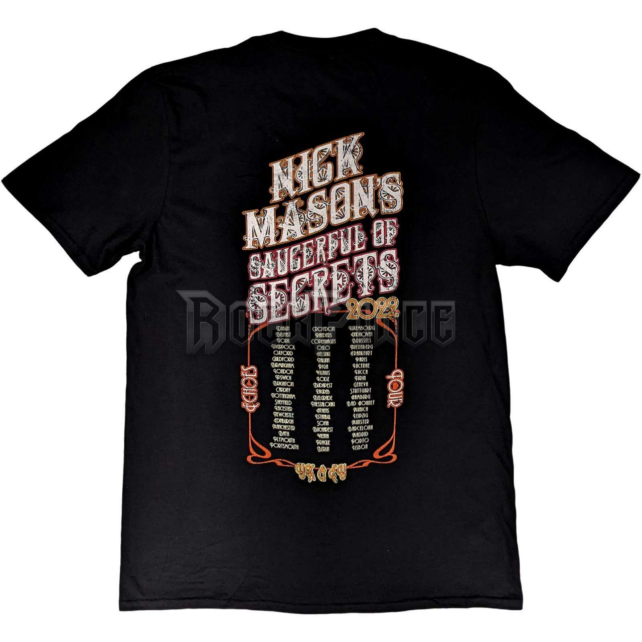 Nick Mason's Saucerful of Secrets - Echoes European Tour 2022 - unisex póló - NMSOSTS02MB
