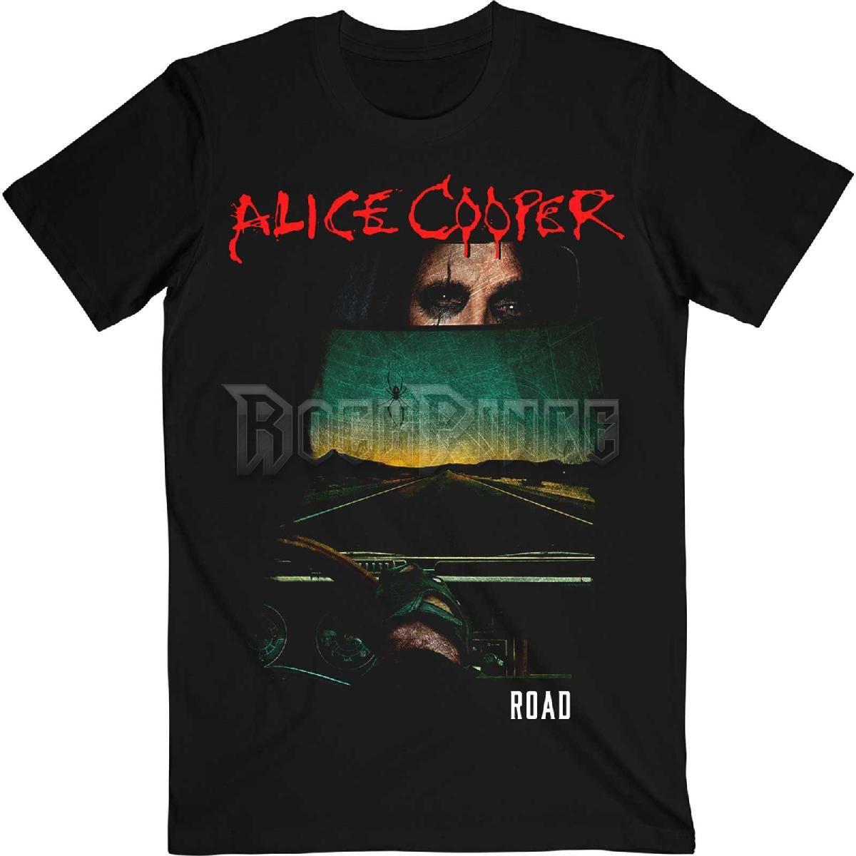 Alice Cooper - Road Cover Tracklist - unisex póló - ACTEE28MB