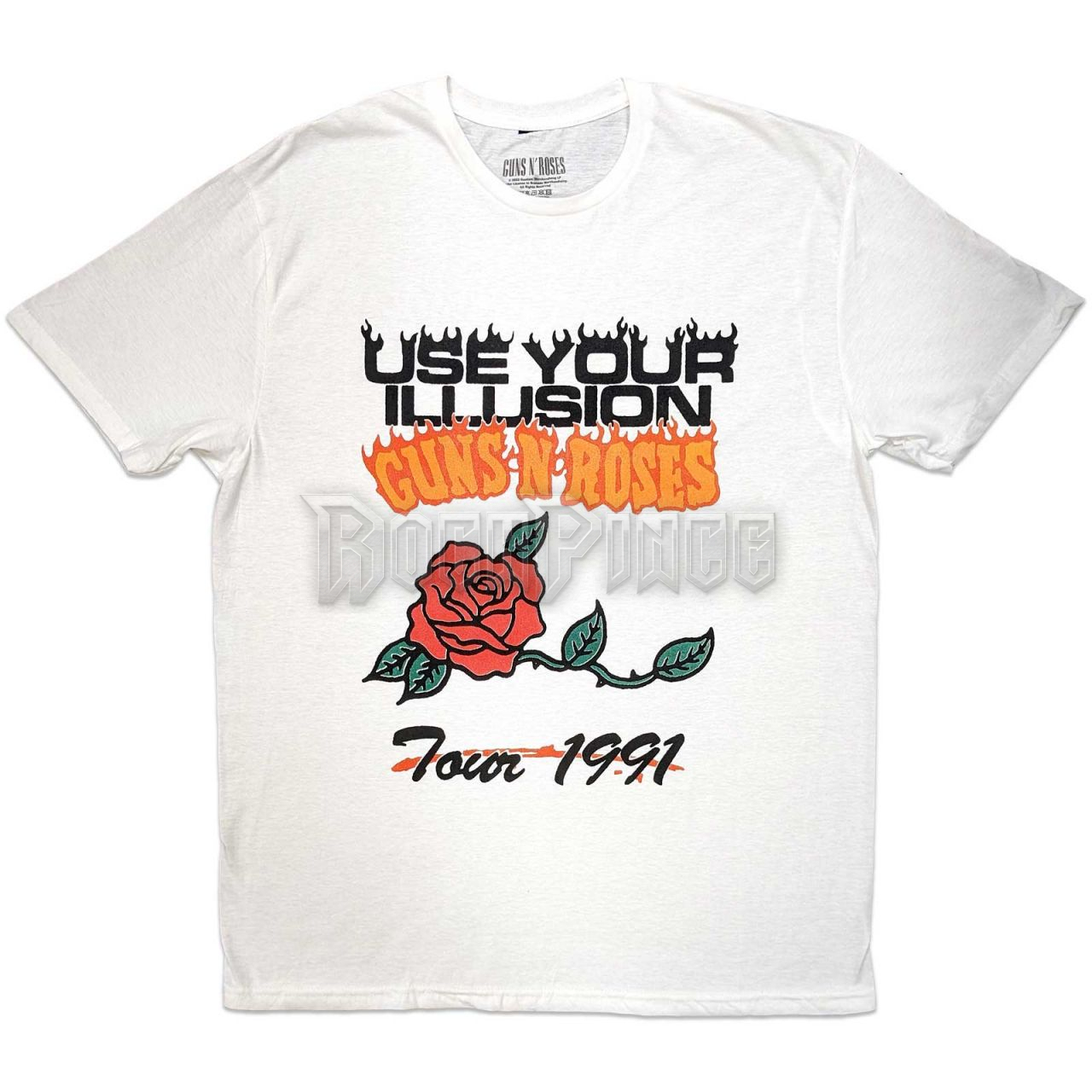 Guns N' Roses - Use Your Illusion Tour 1991 - unisex póló - GNRTS146MW