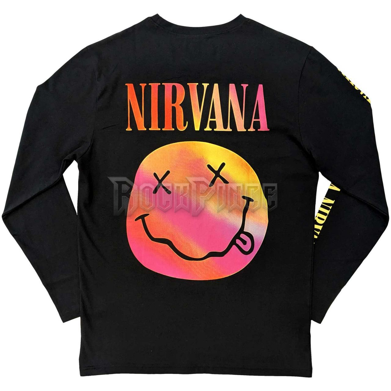 Nirvana - Gradient Happy Face - unisex hosszú ujjú póló - NIRVLST85MB