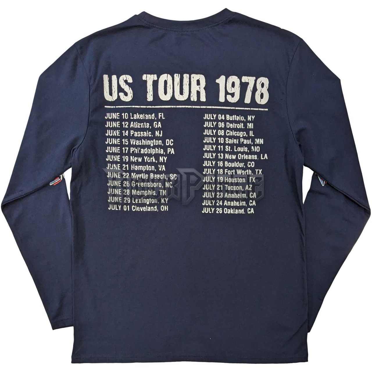 The Rolling Stones - US Tour '78 - unisex hosszú ujjú póló - RSLST116MN