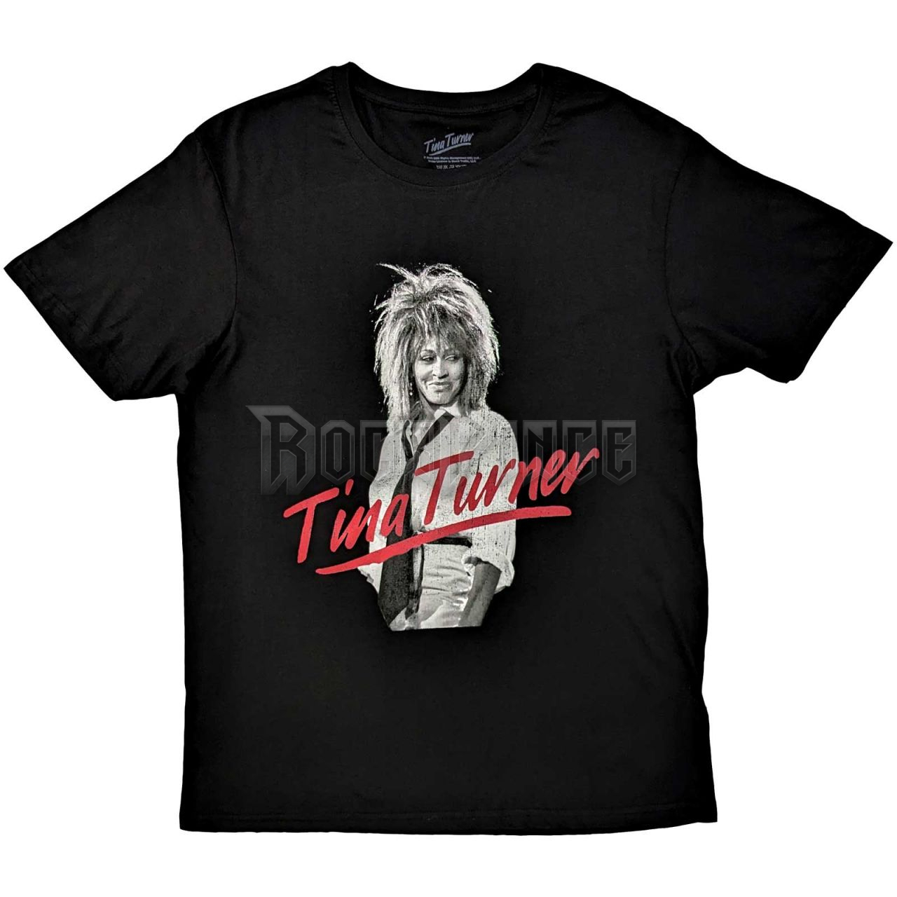 Tina Turner - Red Logo - unisex póló - TINTS03MB