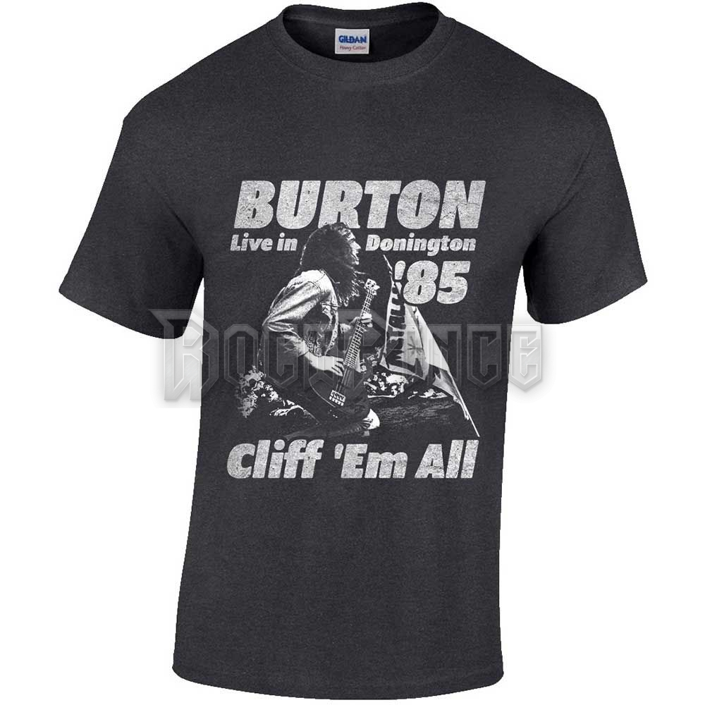 Cliff Burton - Flag Retro - unisex póló - CBTS02MH / PHDMTLTSBCBFLAG