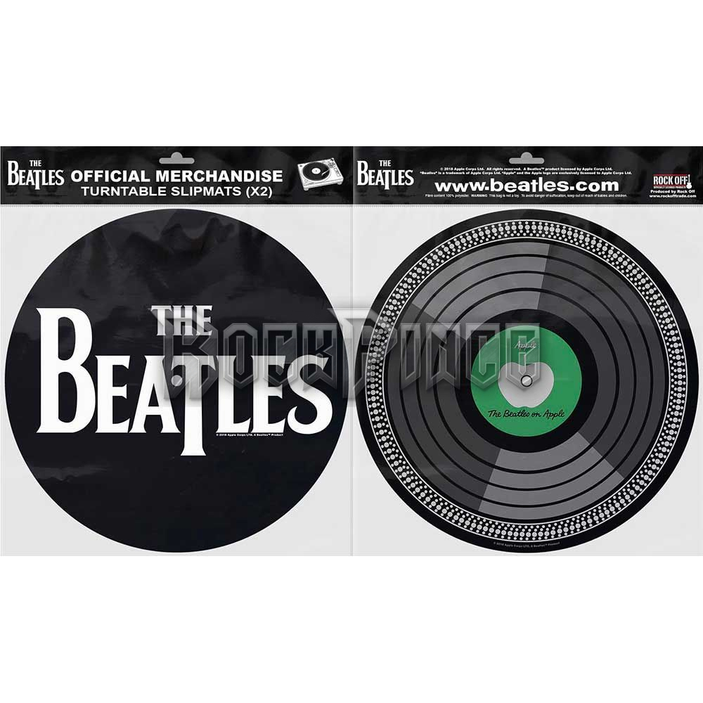 The Beatles - Drop T Logo & Apple - slipmat szett - BEATSLPMT04