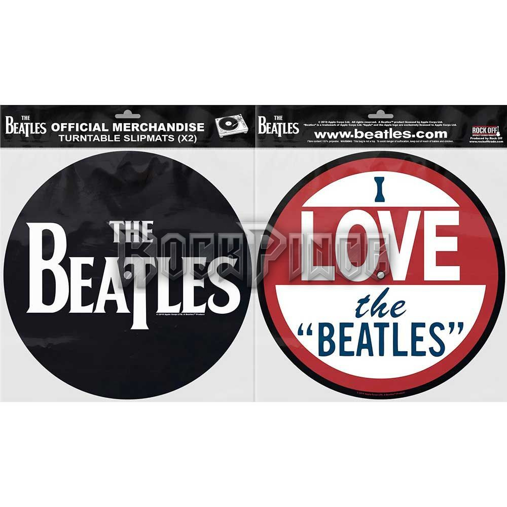 The Beatles - Drop T Logo & Love - slipmat szett - BEATSLPMT05