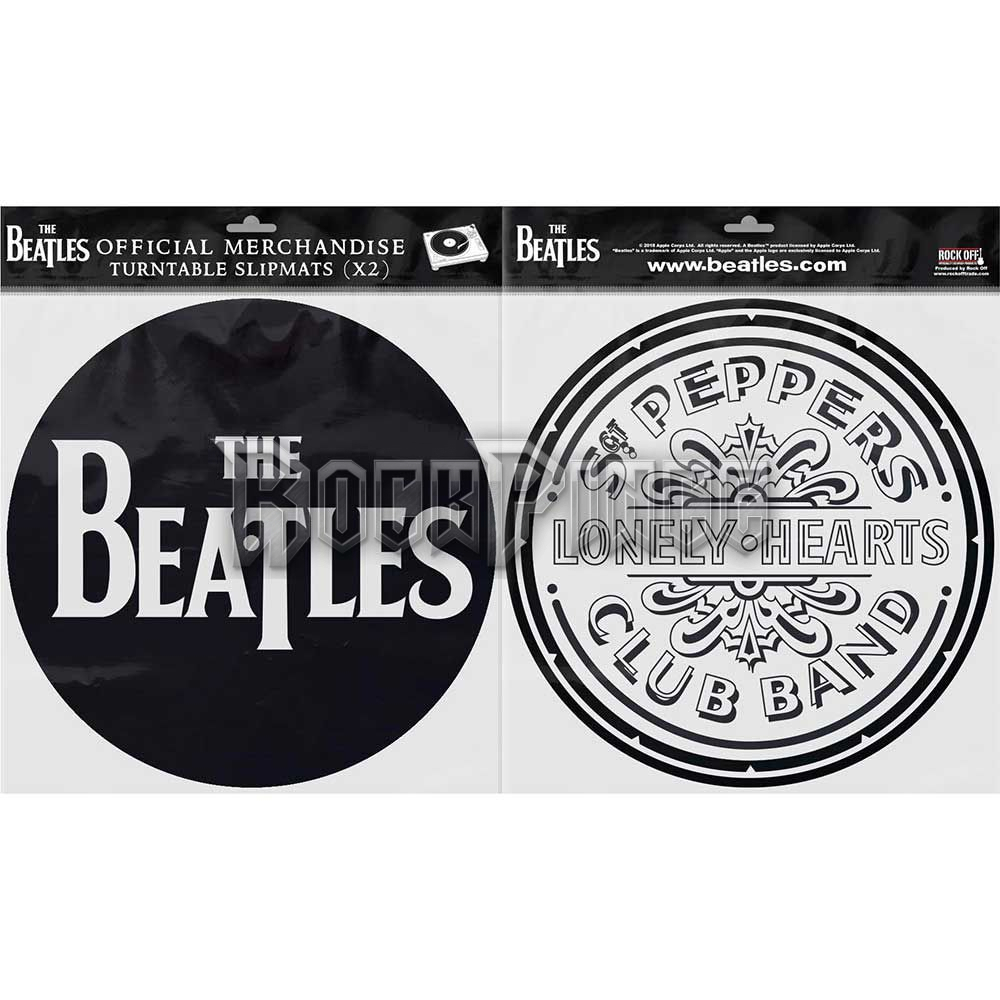 The Beatles - Drop T Logo & Sgt Pepper Drum - slipmat szett - BEATSLPMT06 / SM045